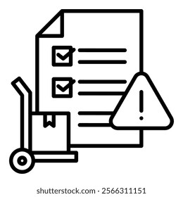 Supplier Risk Icon Element For Design