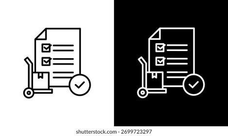 Selección de proveedores White Icon Set Design