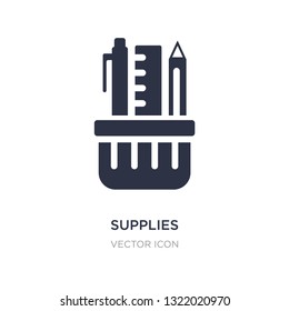 supplies icon on white background. Simple element illustration from Business and analytics concept. supplies sign icon symbol design.