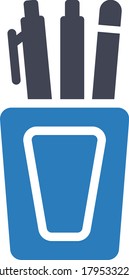 supplies pen stationary icon (Vector illustration)