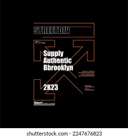 suministro auténtico brooklyn moda vintage simple