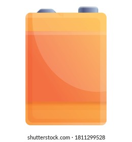 Supply battery icon. Cartoon of supply battery vector icon for web design isolated on white background