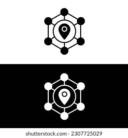 Supply chain data analytics symbol. Supply chain management icon. Logistics symbol. Inventory icon. Supplier performance analytics.