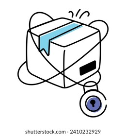 Supply Chain and Delivery Doodle Icon