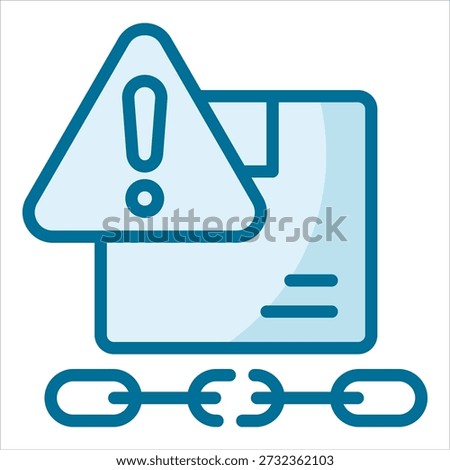 Supply Chain Disruption Icon Element For Design