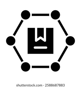 Supply Chain Glyph Icon Design For Personal And Commercial Use