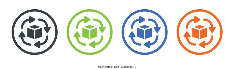 Supply chain icon. Delivery and logistic concept.