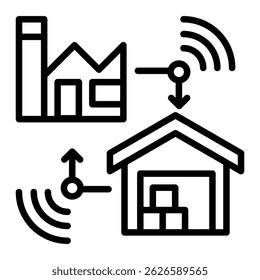 Supply Chain-Icon-Element für Design