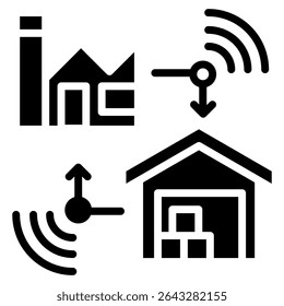 Supply Chain-Icon-Element für Design