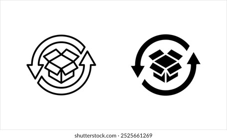 Supply chain icon set. Cargo delivery illustration symbol on white background