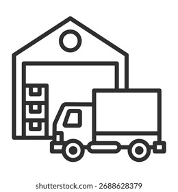 Supply Chain-Symbol - Sammlung einzelner Vektorgrafiken