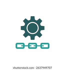 supply chain icon. vector.Editable stroke.linear style sign for use web design,logo.Symbol illustration.