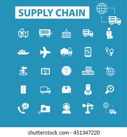 supply chain icons