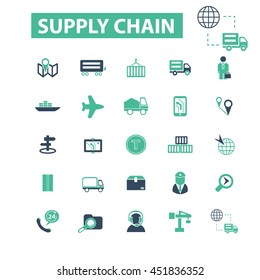 supply chain icons