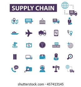 supply chain icons