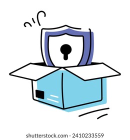 Supply Chain Management Doodle Icon