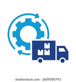 Supply Chain Management Icon Element for Design