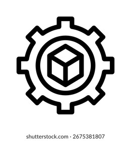 Supply Chain Management Icon Vector Symbol Design Illustration