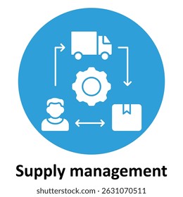 Supply chain management Vector icon which can easily modify or edit 
