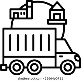 Supply Chain Pixel Perfect Detail Icon