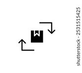 Supply chain process icon web design in vector