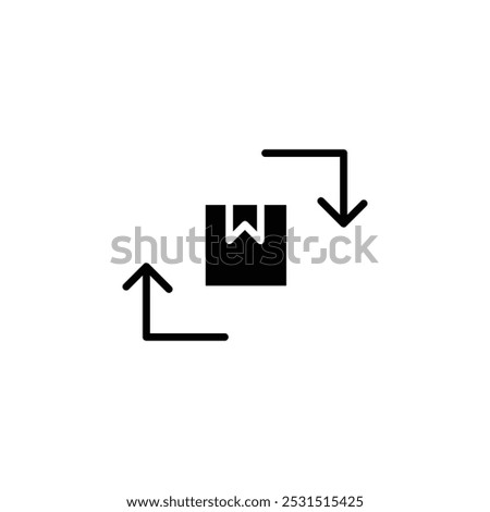 Supply chain process icon web design in vector