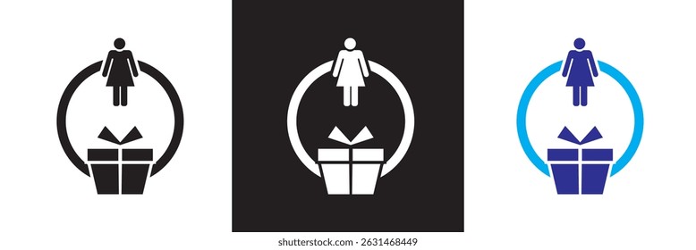 Supply chain related icon. Vector for websites, mobile interfaces, presentations, banner, visual branding etc. Vector illustration. isolated on white and black background. EPS 10