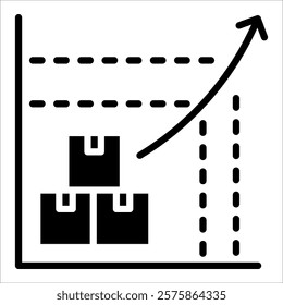 Supply Curve Icon Element For Design