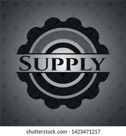 Supply dark icon or emblem. Vector Illustration. Detailed.