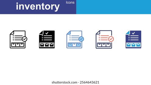  Supply and demand 5 icons with 5style
