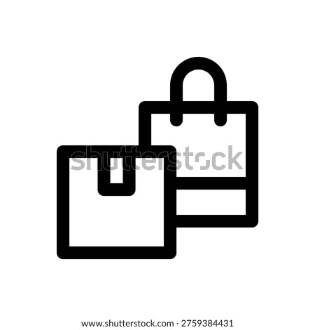 Supply and demand. Editable stroke vector icon.