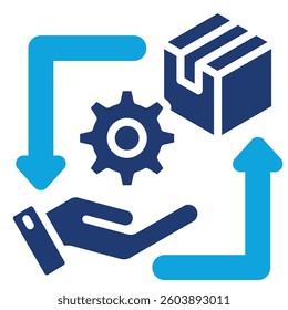 Supply And Demand Icon Element For Design