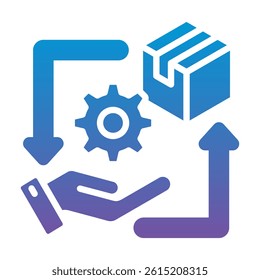Supply And Demand Icon Element For Design