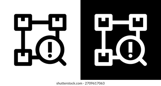 Ilustración vectorial de iconos de interrupción de suministro. Diseño De Línea Fresca Construido Para Una Flexibilidad Creativa En Versiones Claras Y Oscuras.