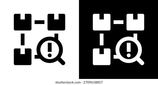 Ilustración vectorial de iconos de interrupción de suministro. Diseño De Estilo Plano Creado Para Una Flexibilidad Creativa En Versiones Claras Y Oscuras.
