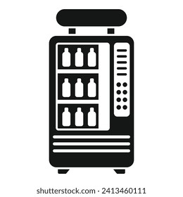 Supply drink cooling icon simple vector. Cooler bottle. Office delivery