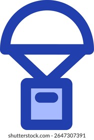 Diseño de estilo azul de icono de gota de suministro