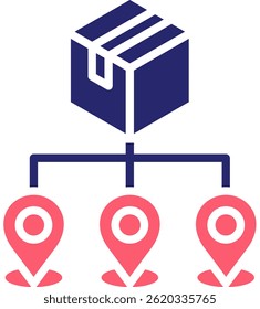 Ilustración vectorial de llenado de iconos de suministro