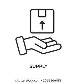 Supply Icon Outline Style. Vector Illustration For Graphic Design