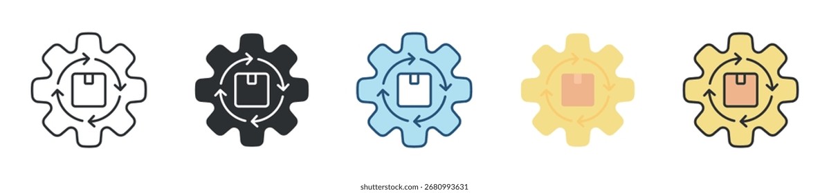 Conjunto de iconos de suministro Colección de estilo múltiple