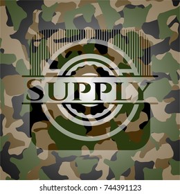 Supply on camo texture