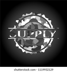 Supply on grey camo pattern