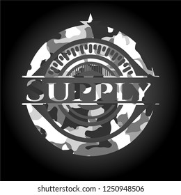 Supply on grey camo pattern