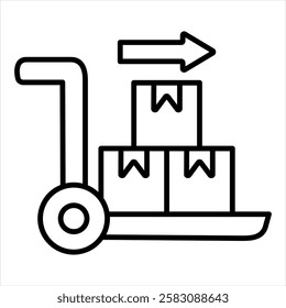 Supply Outline Icon Vector Illustration
