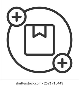 Supply Outline Icon Vector Illustration