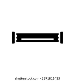 supply pipeline glyph icon vector. supply pipeline sign. isolated symbol illustration