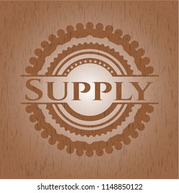 Supply realistic wood emblem