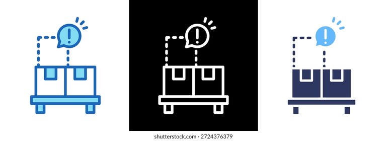 Icono de escasez de suministro triplestyle Ilustración vectorial