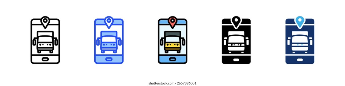 Supply Tracker App Icon Collection With Multiple Styles