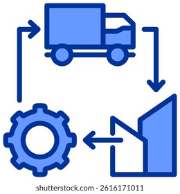 Supplychain Icon Element For Design